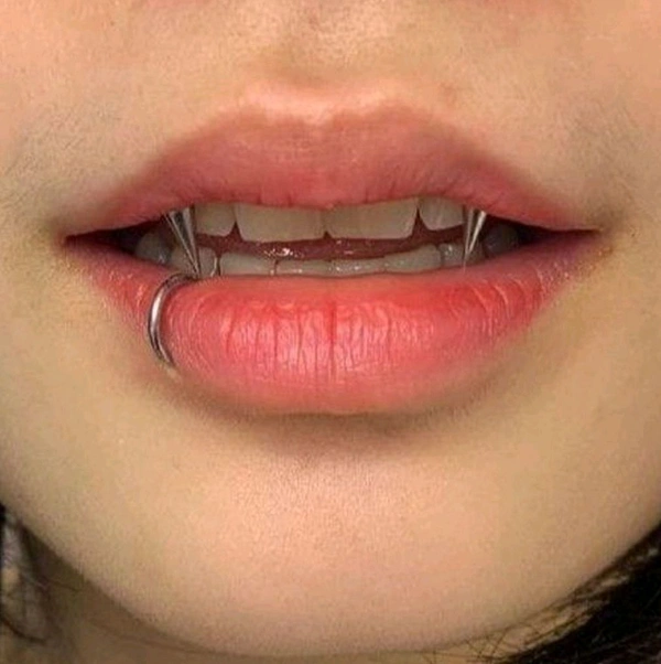 Non Pierced Lip Piercing 