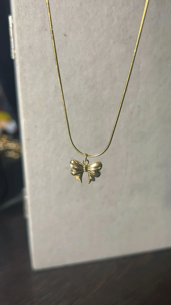 Bow Aesthetic Necklace 