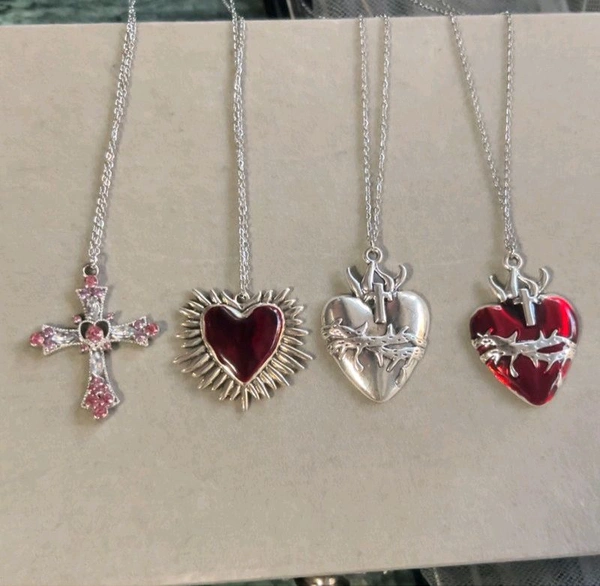 Anti -tarnished Necklace  - Devil Heart