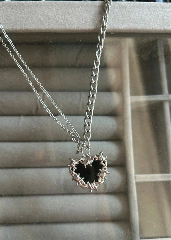 Two In One Heart Neck Chain Anti Tanish