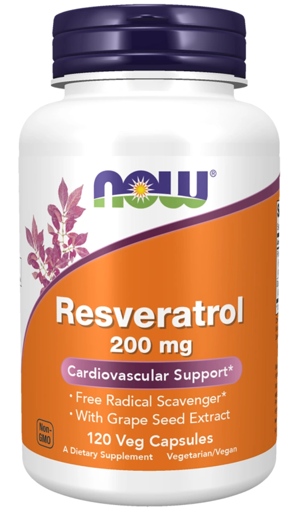 Now Resveratrol 200 mg  - 120 Veg Capsules