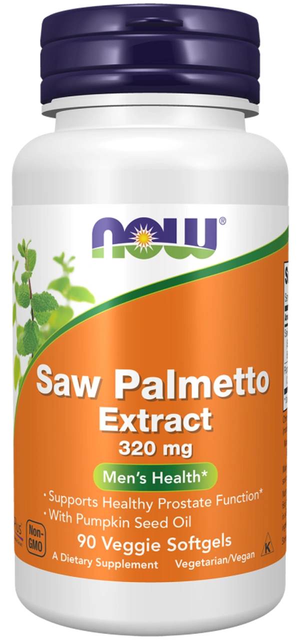 Now Saw Palmetto Extract 320 gm 90 Veggie softgels