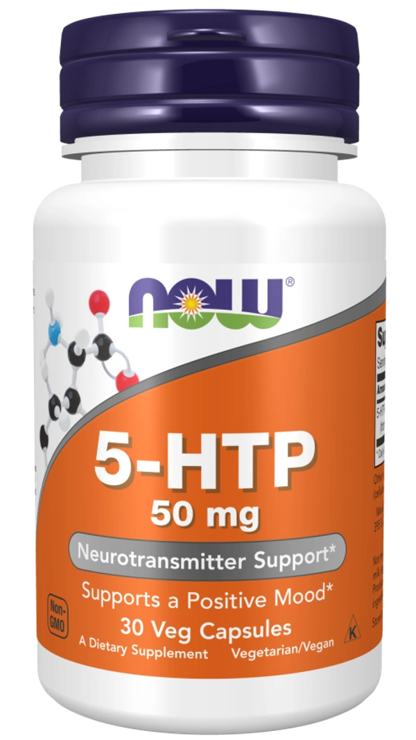 Now 5-HTP 50 mg - 30 Veg Capsules