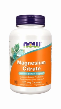 Now Magnesium Citrate Veg Capsules - 120 Veg Capsules