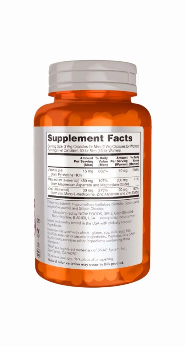 Now ZMA Sport Recovery - 180 Veg Capsules