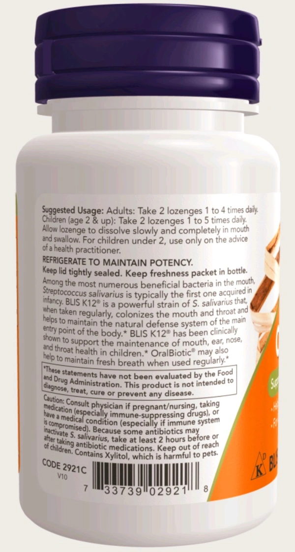 Now OralBiotic  60 Lozenges - 60 Lozenges