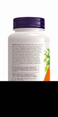 Now Saw Palmetto Extract 160 gm 90 Softgels