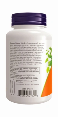 Now Saw Palmetto Extract 160 gm  - 90 Softgels