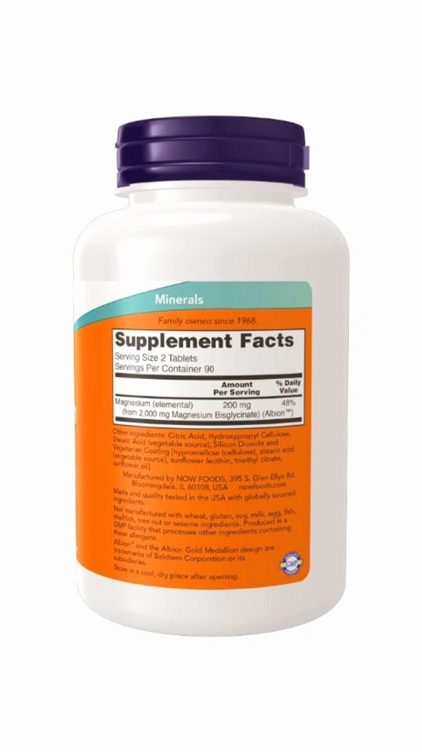 Now Magnesium Glycinate 80 Tablets