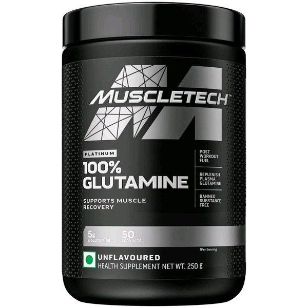 MuscleTech Platinum 100% Glutamine  - 250 G