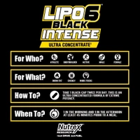 Nutrex Research LIPO-6 BLACK INTENSE 60 Capsules - Old Packing - 60 Capsules