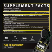 Nutrex Research Lipo 6 Intense Ultra Concentrate 60 Capssues - 60 Capsules
