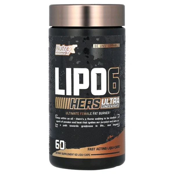Nutrex Research LIPO 6 Hers Ultra Concentrate 60 Liqui-Caps