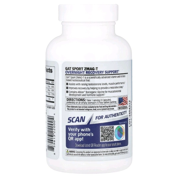 GAT Sport ZMAG-T  90 Veg Capsules
