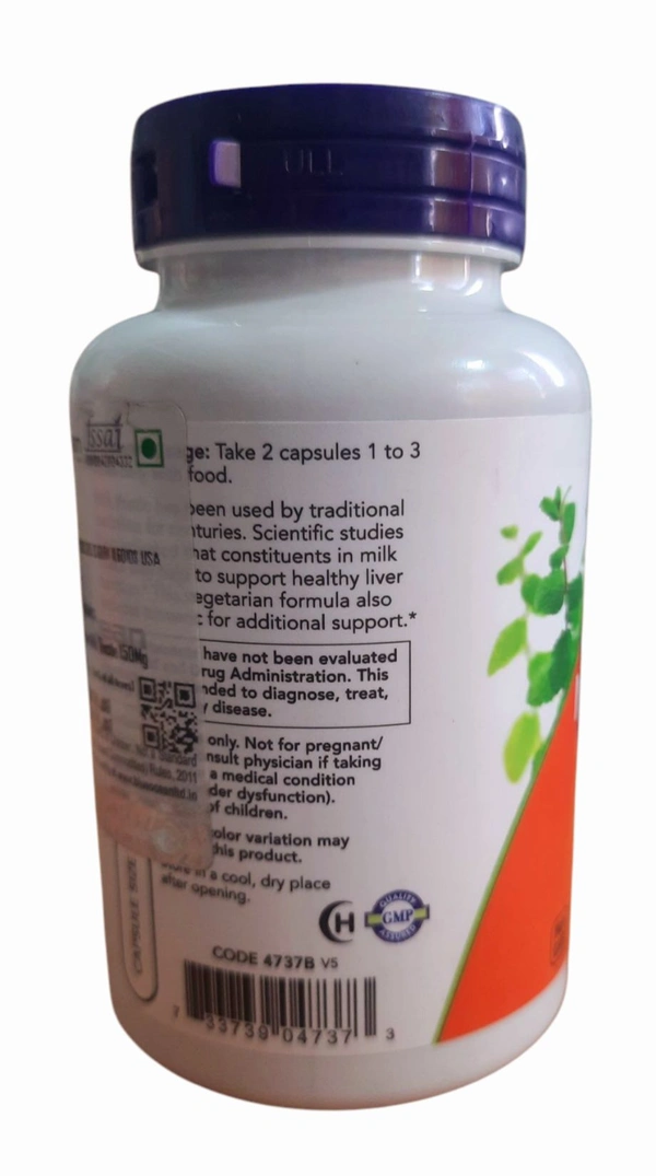 Milk Thistle Extract 150 mg Silymarin (120 mg)-120 Veg Capsules