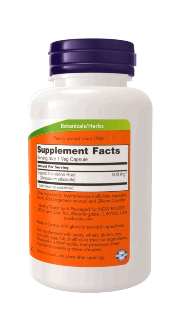 Dandelion Root 500 mg-100 Veg Capsules