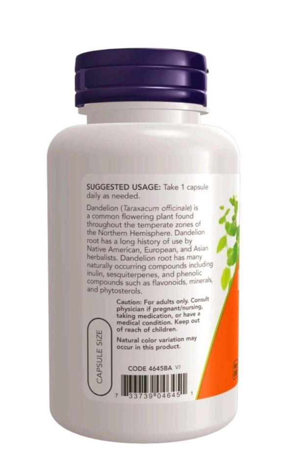 Dandelion Root 500 mg-100 Veg Capsules