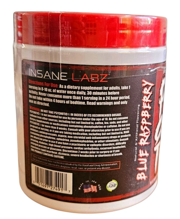 Insane Labz Psychotic Blue Raspberry 35 Servings- (220g)
