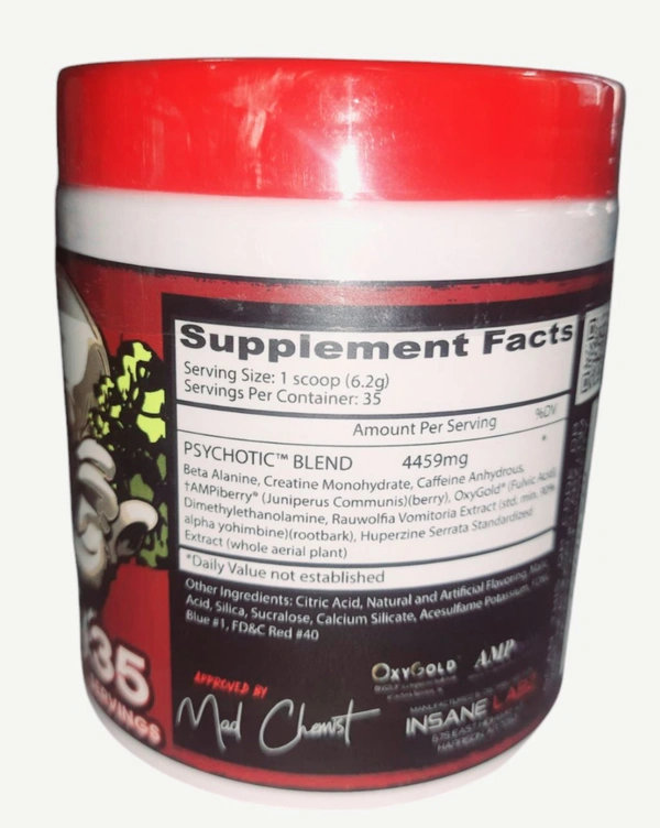 Insane Labz Psychotic Cotton Candy 35 Servings- (220g)
