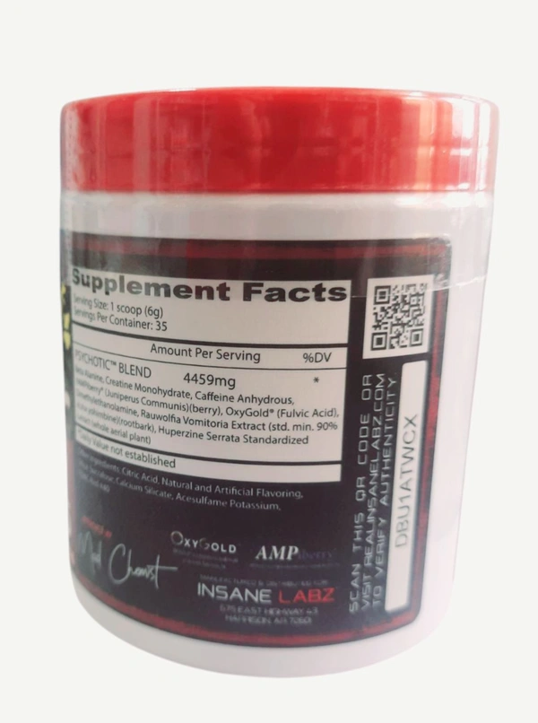 Insane Labz Psychotic Cotton Candy 35 Servings- (220g)
