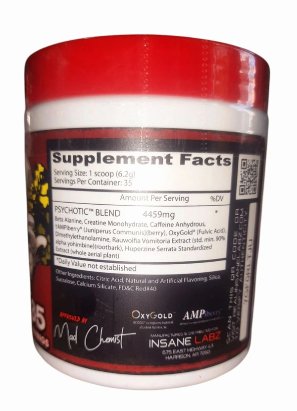 Insane Labz Psychotic Fruit Punch 35 Servings
