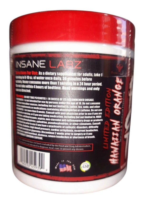 Insane Labz Psychotic Hawaiian Orange Servings
