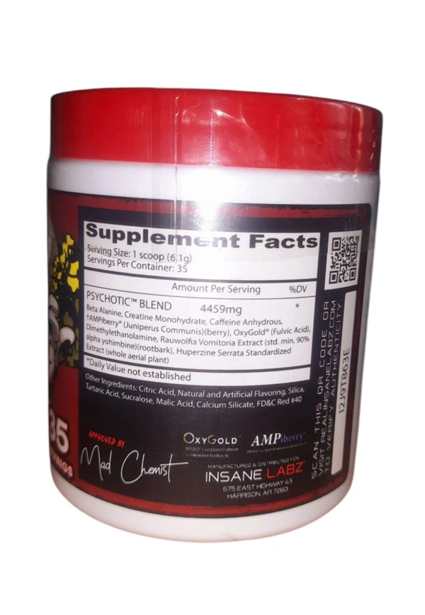 Insane Labz Psychotic Watermelon 35Servings - 214G