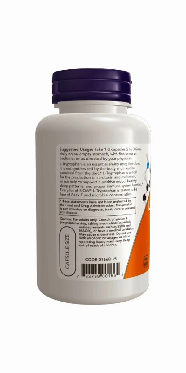 L-Tryptophan 500 mg  - 120 Veg Capsules