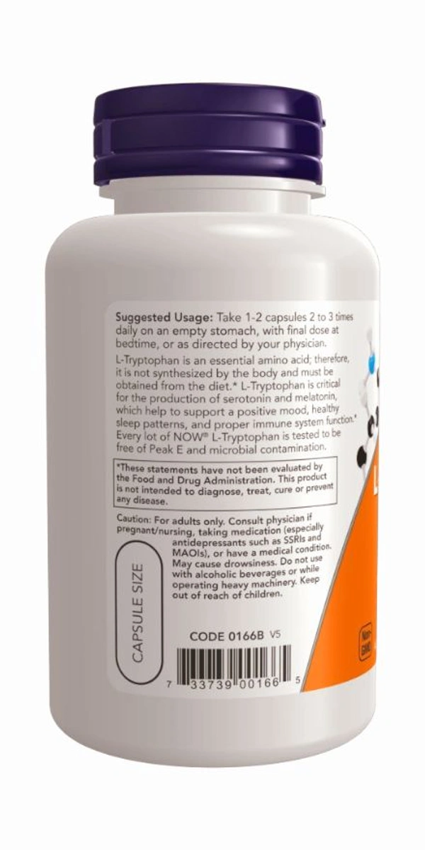 L-Tryptophan 500 mg  - 120 Veg Capsules