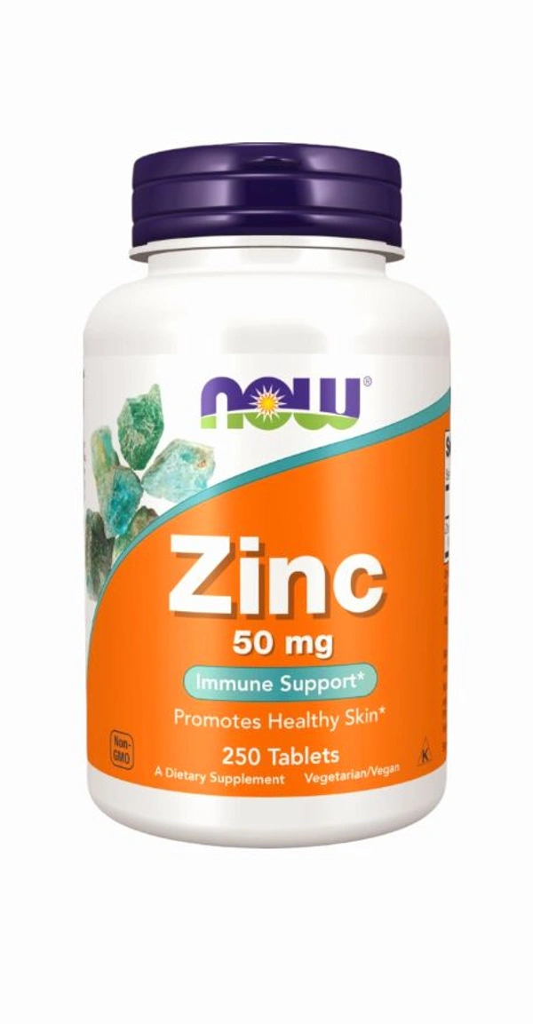 Now Zinc 50 mg  - 250 Tablets
