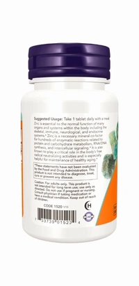Now Zinc 50 mg  - 250 Tablets