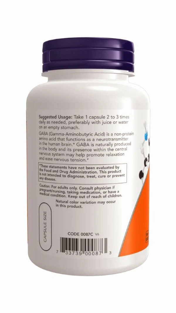 GABA 500 mg  - 100 Veg Capsules