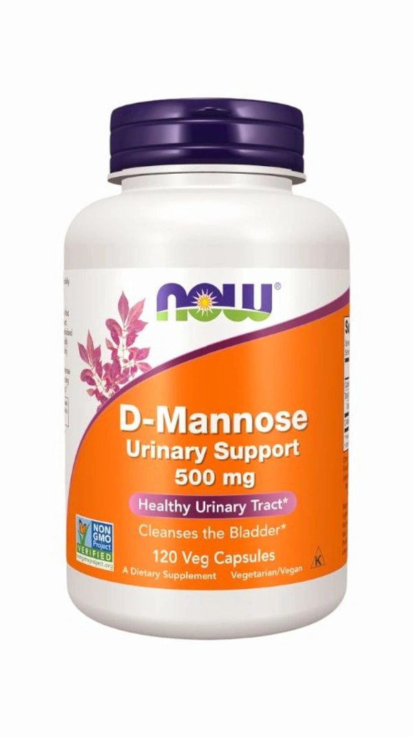 D-Mannose Urinary Support 500 mg  - 120 Veg Capsules
