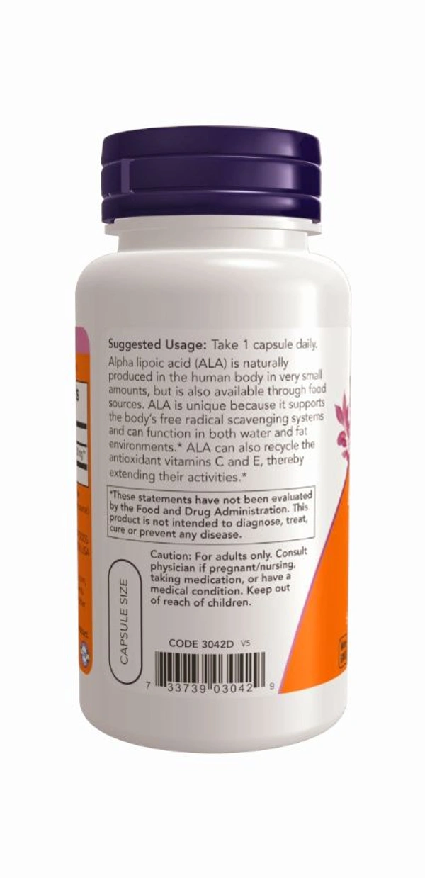Alpha Lipoic Acid 250 mg  - 120 Veg Capsules