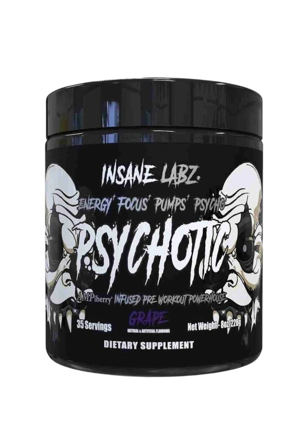 Insane Labz Psychotic Black  35servings  - 228g, Grape