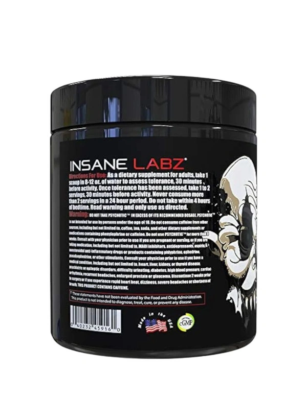 Insane Labz Psychotic Black  35servings  - 228g, Watermelon