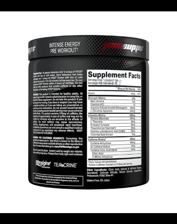 ProSupps Hyde Xtreme Intense Energy Pre-Workout 30 Servings  - 210g, Pixie Dust