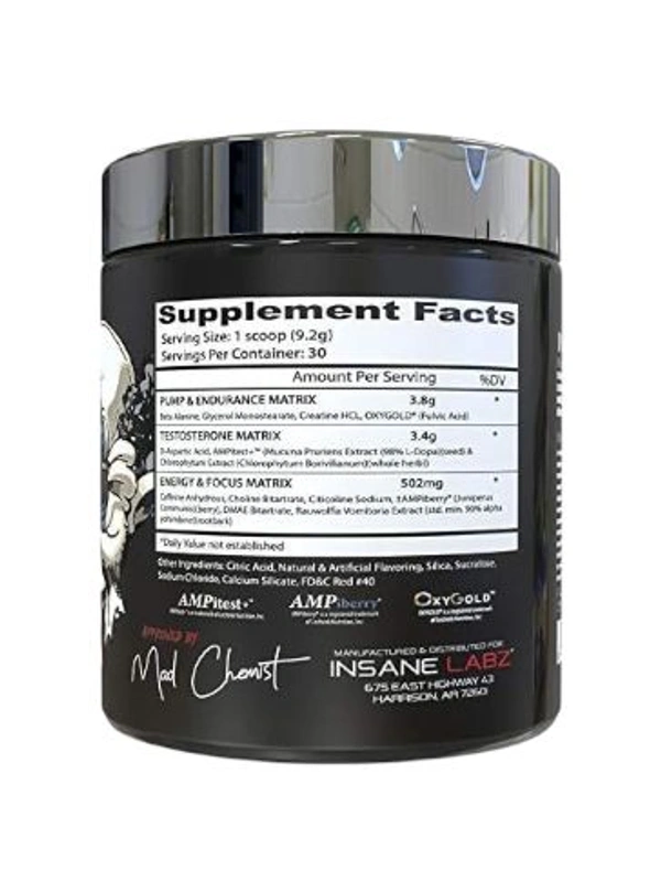 Insane Labz Psychotic Test 30 Serving - 276g, Grape