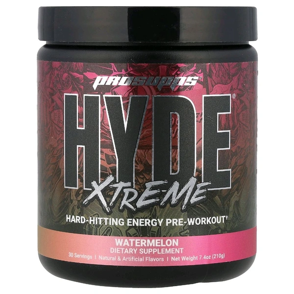 ProSupps Hyde Xtreme, Hard-Hitting Energy Pre Workout - Watermelon, (210 g)