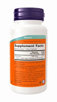 Chromium Picolinate 200 mcg Veg Capsules - 250