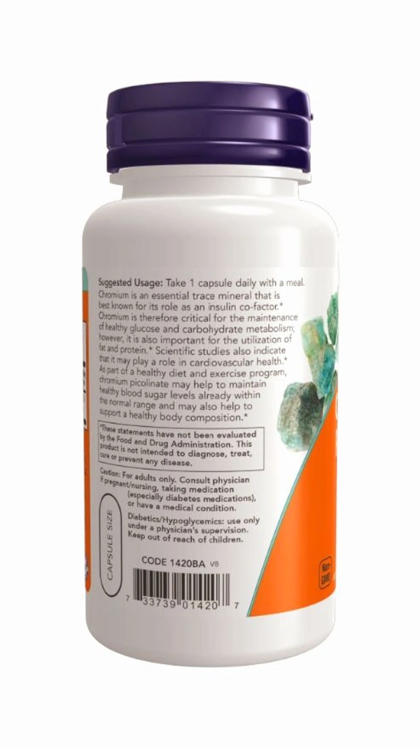 Chromium Picolinate 200 mcg Veg Capsules - 100