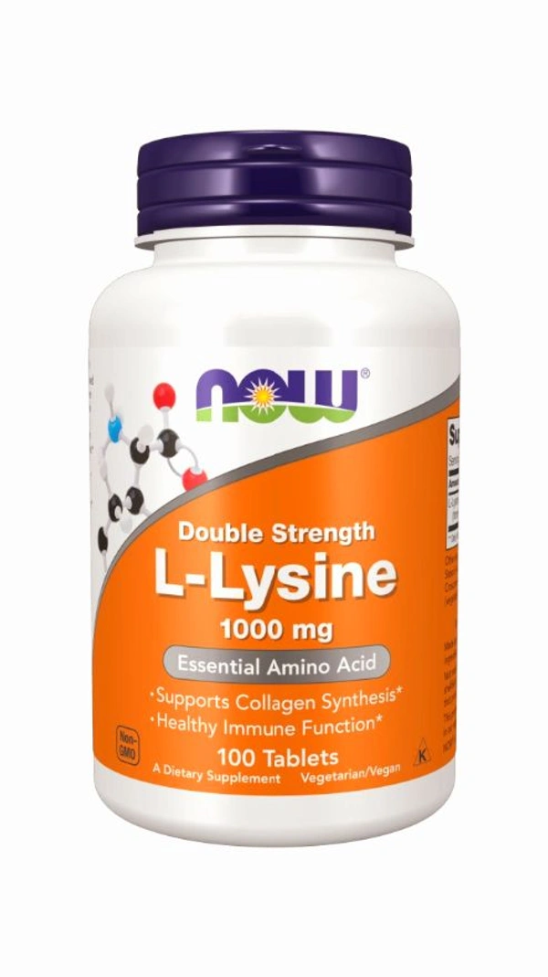 L-Lysine, Double Strength 1000 mg Tablets - 100 Tablets