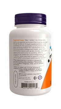 L-Lysine, Double Strength 1000 mg Tablets - 250 Tablets