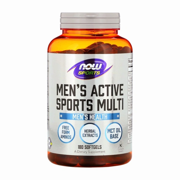 
NOW Sports Men's Active Sports Multi -90 Softgels - 180 Softgels