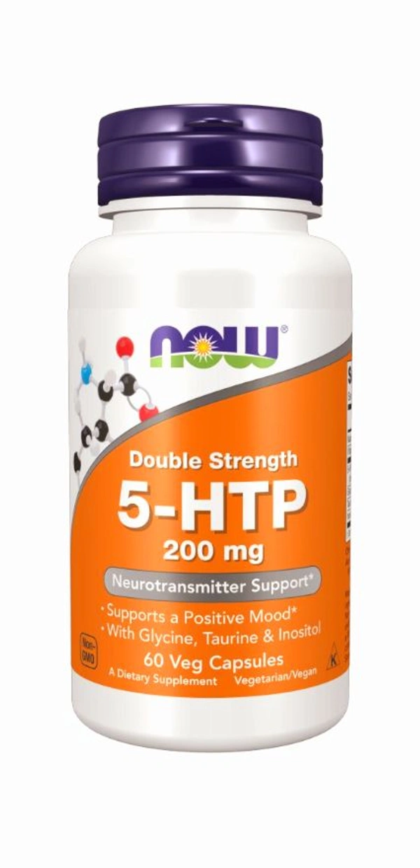 5-HTP, Double Strength 200 mg Veg Capsules - 60