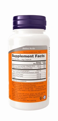 5-HTP, Double Strength 200 mg Veg Capsules - 60
