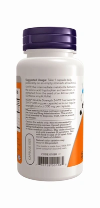 5-HTP, Double Strength 200 mg Veg Capsules - 60