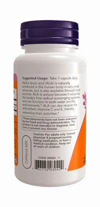 Alpha Lipoic Acid 250 mg  - 60 Veg Capsules
