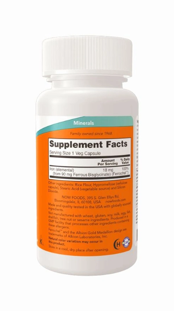 Iron 18 mg Veg Capsules - 120 Veg Capsules