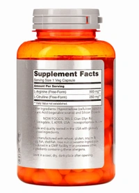 NOW Foods
Sports, Arginine & Citrulline - 120 Veg Capsules